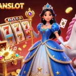 PANGKALANSLOT reveals a captivating scene of a royal character amid slot game elements, showcasing winning opportunities.
