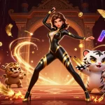 Experience winning moments with link gacor in a vibrant 3D casino illustration featuring dynamic characters and elements.