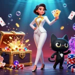 Experience the thrill of nagawin game kasino with a glamorous 3D scene of gaming action and excitement.