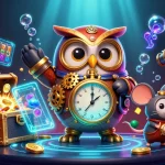 Experience the exciting features of menangclub88 with vibrant 3D casino illustration packed with gaming elements.
