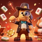 Engage with the thrilling world of toto123 through an illustrated scene of a detective uncovering clues among festive casino elements.