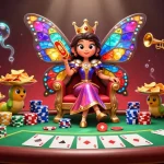 Experience the thrill of judi slot gacor with vibrant characters and dynamic casino elements in this stunning digital illustration.
