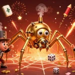 Menikmati togel hk dengan keseruan, ilustrasi 3D yang menunjukkan web taruhan berkilau.