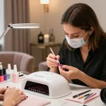 Manikur mewah LUXURY12 di salon kecantikan premium dengan teknik profesional.