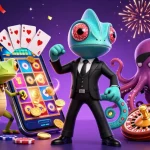 Experience exhilarating gameplay at cm88 with a dynamic casino illustration showcasing thrilling gambling elements and vibrant characters.