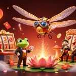 Experience winning moments with the one-time offer at our vibrant jackpot casino illustration.
