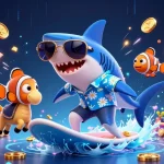 Try your luck with slot deposit 5k in this vibrant 3D casino scene full of energy and winning elements.