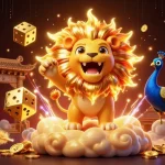 Join the excitement at dipo4d with a dynamic 3D illustration showcasing winning odds and game features.