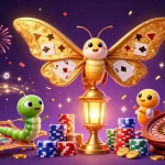 M3 Online enhances gaming excitement with vibrant slots and casino elements in a lively 3D illustration.