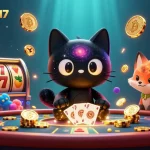Experience bolaslot117 as a cosmic casino adventure filled with golden chips and vibrant slot elements.