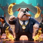 Jurus 138 unveils an extravagant casino scene with the mafia bulldog boss and dynamic betting elements.