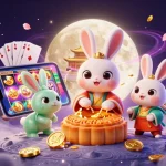Menangkan toto online dengan ilustrasi casino yang penuh warna dan karakter unik.